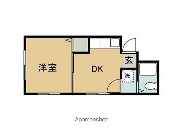 恒吉ビル(1K/4階)の間取り写真