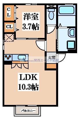 サンプラザ横沼(1LDK/1階)の間取り写真