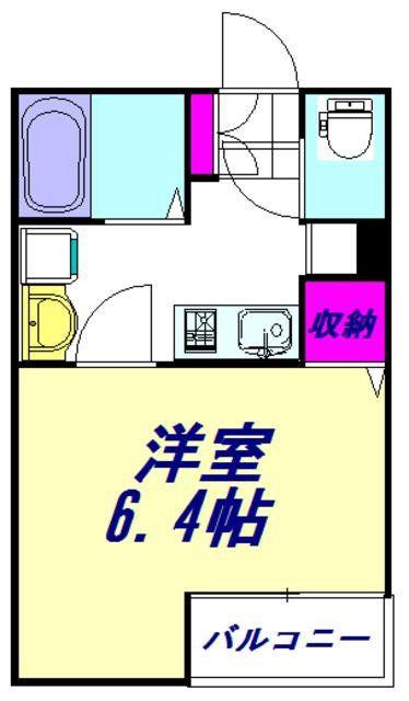 GRACE FLORA 21(1K/1階)の間取り写真
