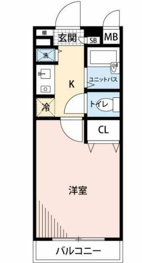 マイナビSTAYミライエ千石サウスウエスト(1K/3階)の間取り写真