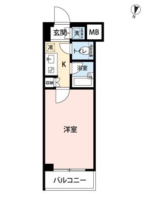 マイナビSTAYミライエ池袋ノース(1K/3階)の間取り写真
