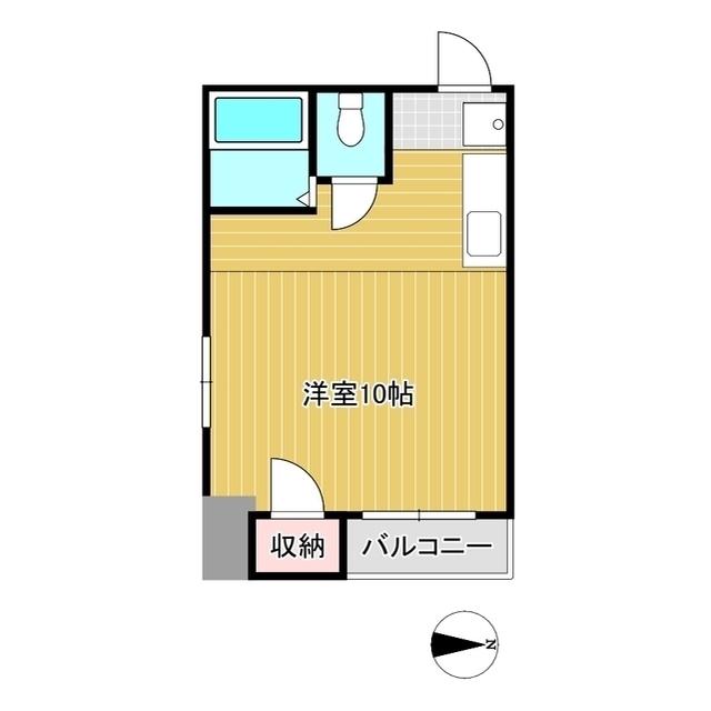 カレント志戸部(1K/2階)の間取り写真