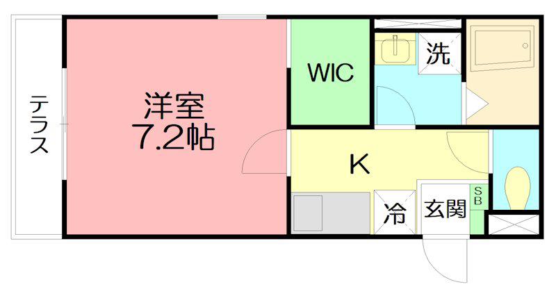 MAHANA (1K/2階)の間取り写真