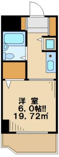 ラミアール聖蹟(1K/3階)の間取り写真