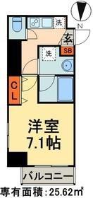 HYS両国(1K/8階)の間取り写真