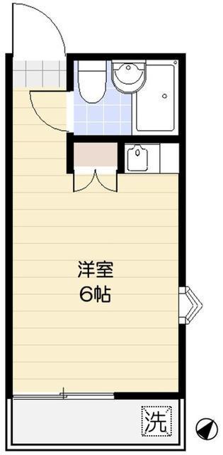 笹塚ハイツ(ワンルーム/2階)の間取り写真