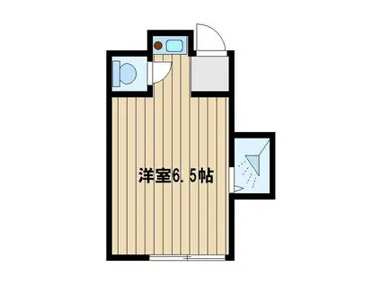 桜台アパート(ワンルーム/2階)の間取り写真