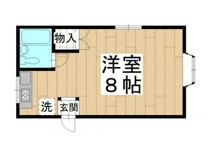 スカイコーポ加藤(ワンルーム/2階)の間取り写真