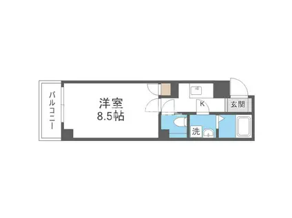 URESIDENCEUESHIO(1K/1階)の間取り写真