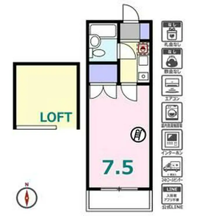 ヒルトップ内村 2階階 間取り