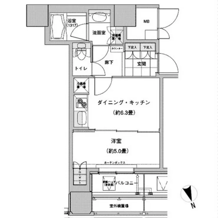 ウエストパークタワー池袋 20階階 間取り