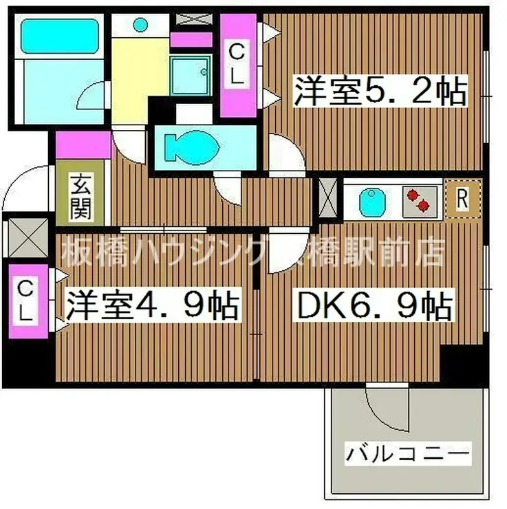 グレイスコート志村三丁目 4階階 間取り