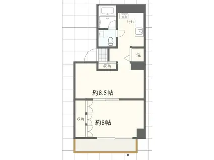 CASA・MIA(2K/3階)の間取り写真