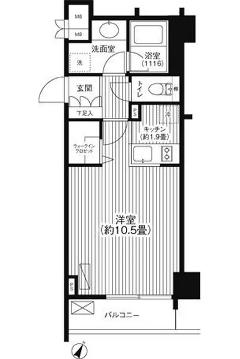 グランハイツ代々木 11階階 間取り