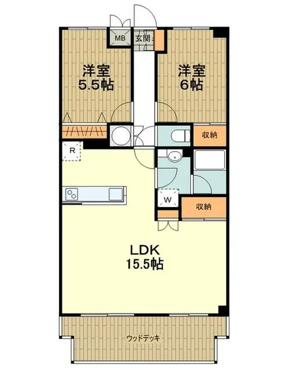 T.フラッツ 4階階 間取り