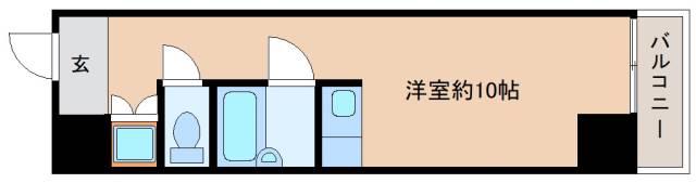 朝日プラザ浜大津(ワンルーム/2階)の間取り写真