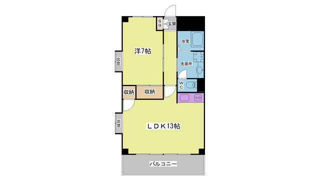 第2スズランエクセル(1LDK/2階)の間取り写真