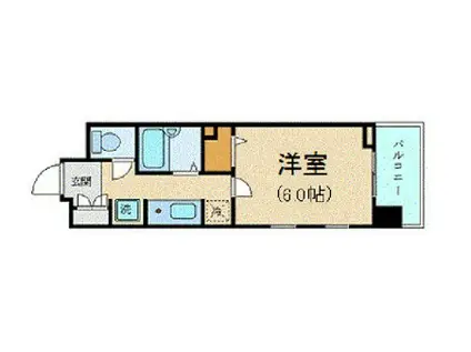 ダイナフォート日本橋(1K/10階)の間取り写真