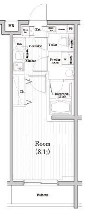 PREMIUM CUBE三宿 1階階 間取り
