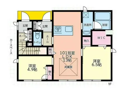 ハウスペンギン(2LDK/1階)の間取り写真