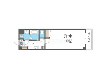 プリマベーラ新今里(1K/5階)の間取り写真