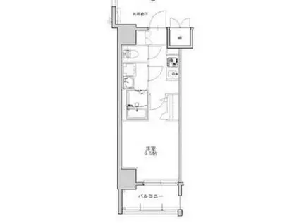 S-RESIDENCE名駅北ALESI(1K/4階)の間取り写真
