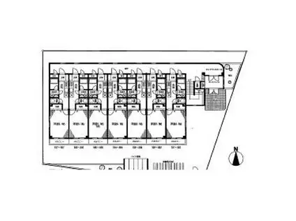 ベルーテ(1K/1階)の間取り写真