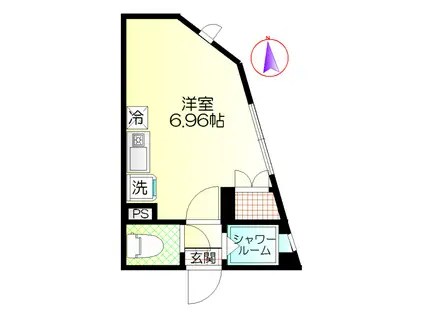 ウィンレックス赤羽二丁目(1K/2階)の間取り写真