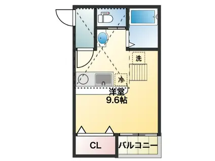 MAISON RATIS2(ワンルーム/2階)の間取り写真
