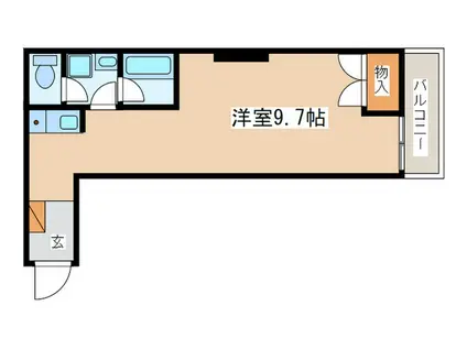 ヒロサワビル(ワンルーム/3階)の間取り写真
