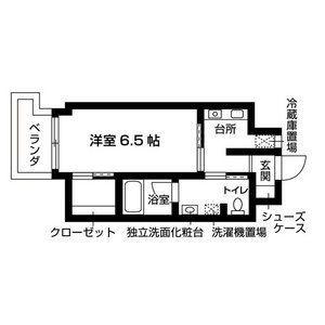 エスト日比野(1K/5階)の間取り写真