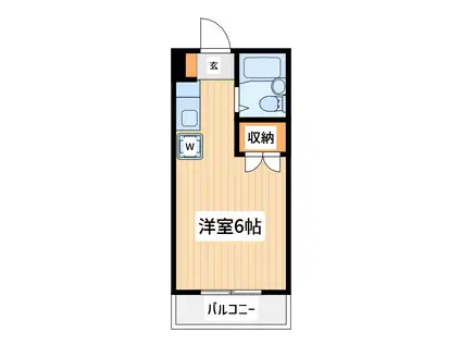 アイカワマンション(ワンルーム/1階)の間取り写真