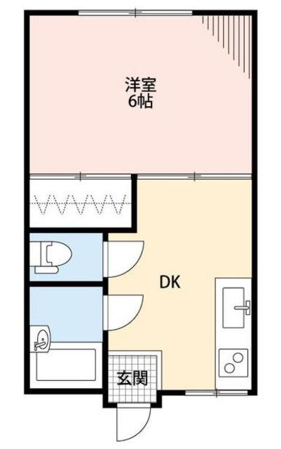 梅沢ハイツ(1DK/1階)の間取り写真