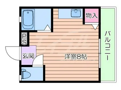 ネオセレス五番館(ワンルーム/3階)の間取り写真