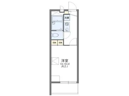 レオパレスAXL(1K/2階)の間取り写真