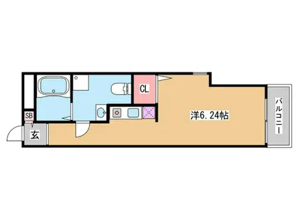 キャスバルクオーレ田端(ワンルーム/4階)の間取り写真