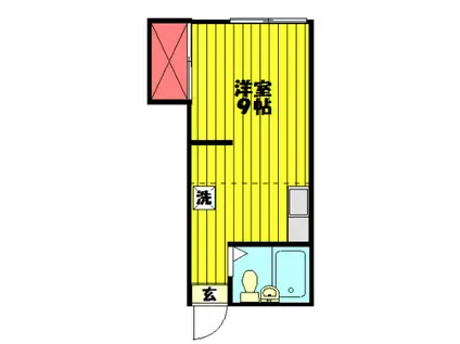 ハイツSAM(ワンルーム/2階)の間取り写真
