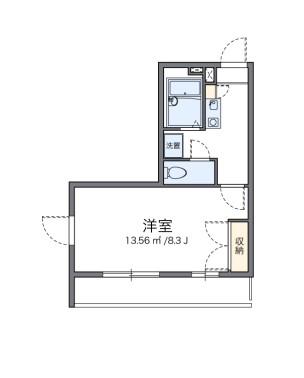 レオパレスみその(1K/3階)の間取り写真