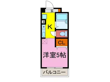 マルシェ書写(1K/1階)の間取り写真