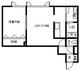 BONDS(1LDK/2階)の間取り写真