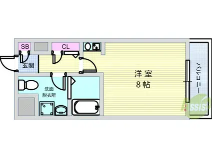 PEDDY MARRYII(ワンルーム/2階)の間取り写真