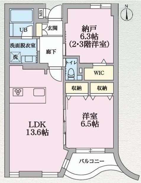 バンレーラ鷹番(1SLDK/1階)の間取り写真
