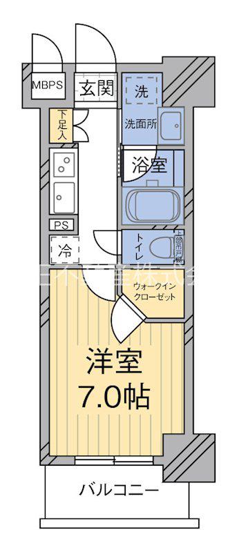 MODIER YOYOGI RESIDENCE(1K/3階)の間取り写真