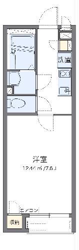 レオネクストアメニティハイム5(1K/2階)の間取り写真