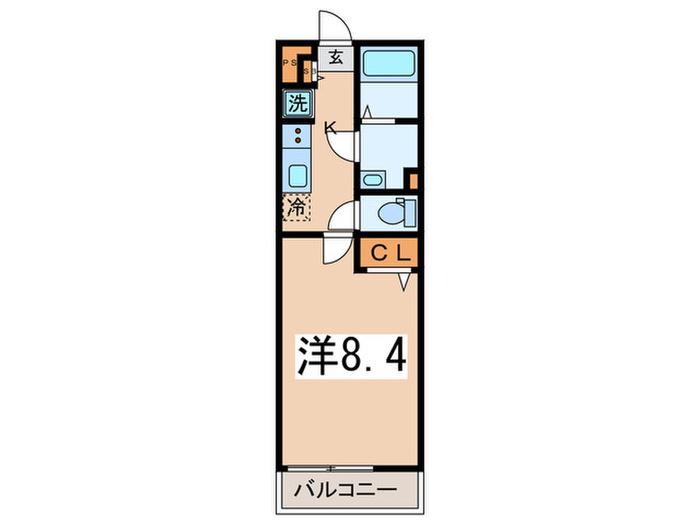 リブリ・CIAFULL(1K/1階)の間取り写真
