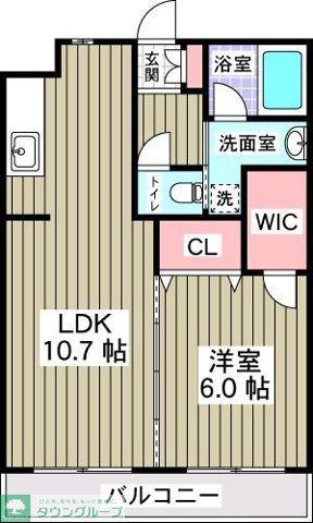 インテレッセ(1LDK/1階)の間取り写真