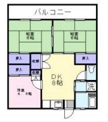 小寺ビル(3DK/2階)の間取り写真