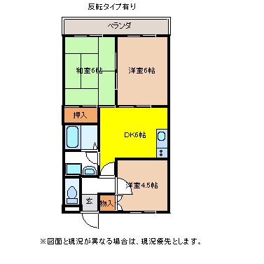 ウィンパレス鈴木I(3DK/3階)の間取り写真