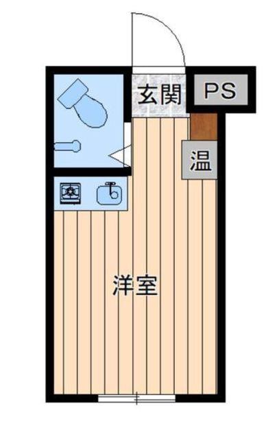 西日暮里駅前ハイツ(ワンルーム/1階)の間取り写真