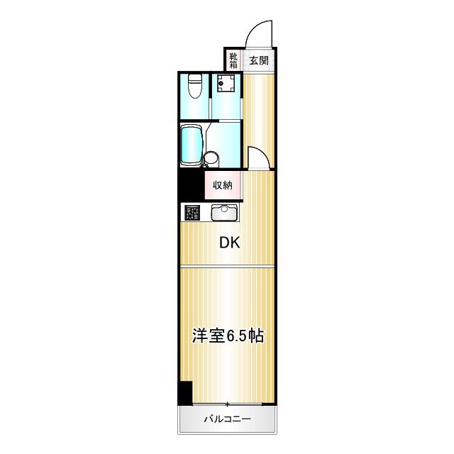 ソレイユ目白(1DK/5階)の間取り写真